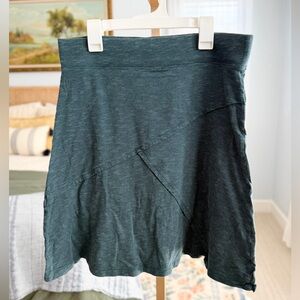 Toad&Co Oblique A-Line Pull On Mini Outdoor Travel Women's Skirt Green Teal S